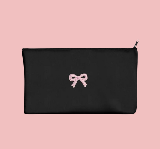 Zipper pouch bow